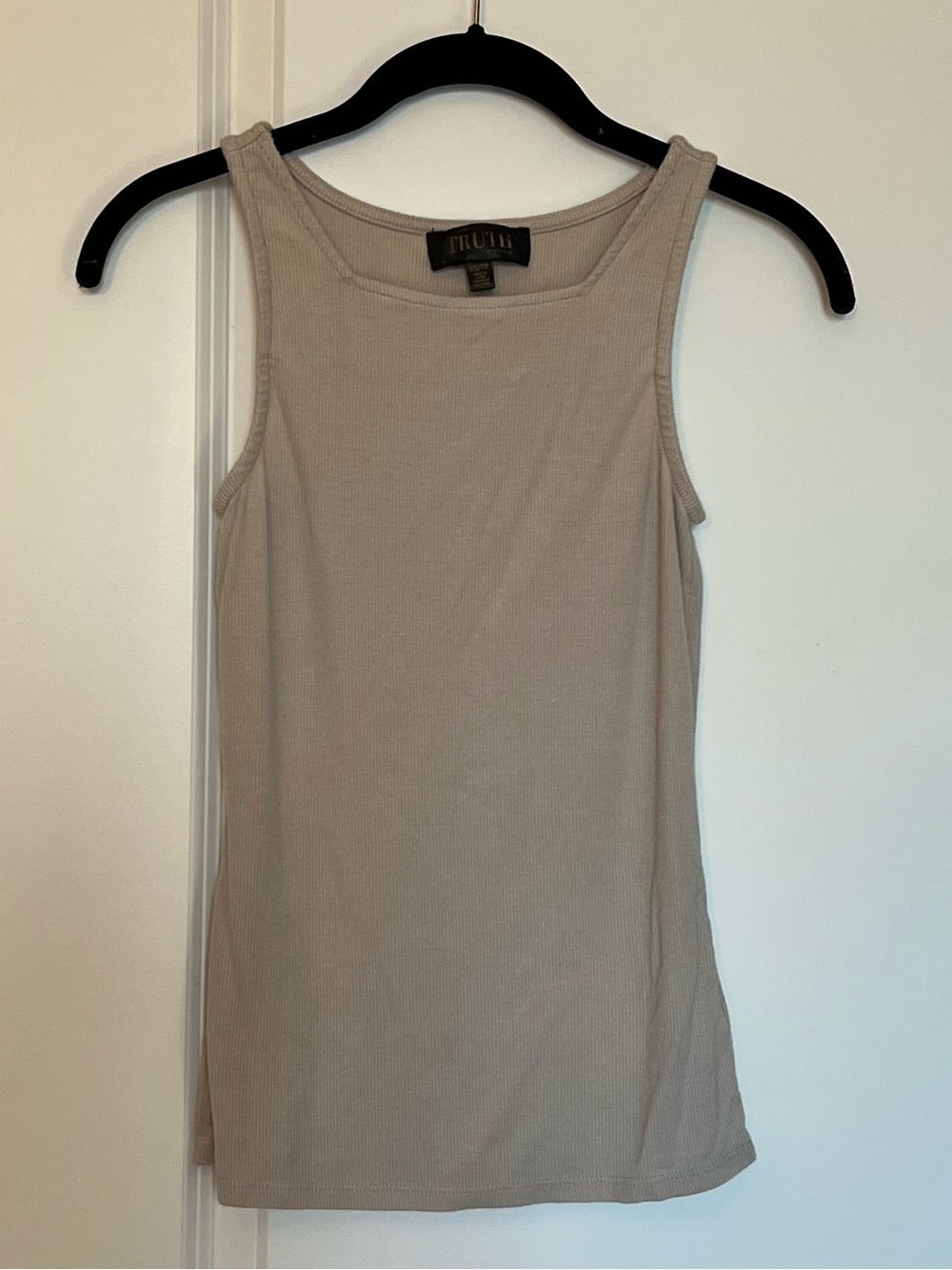 Truth Light Tan Square Neck Tank Top